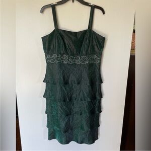 R&M Richards Party Dress, Green, Size 12